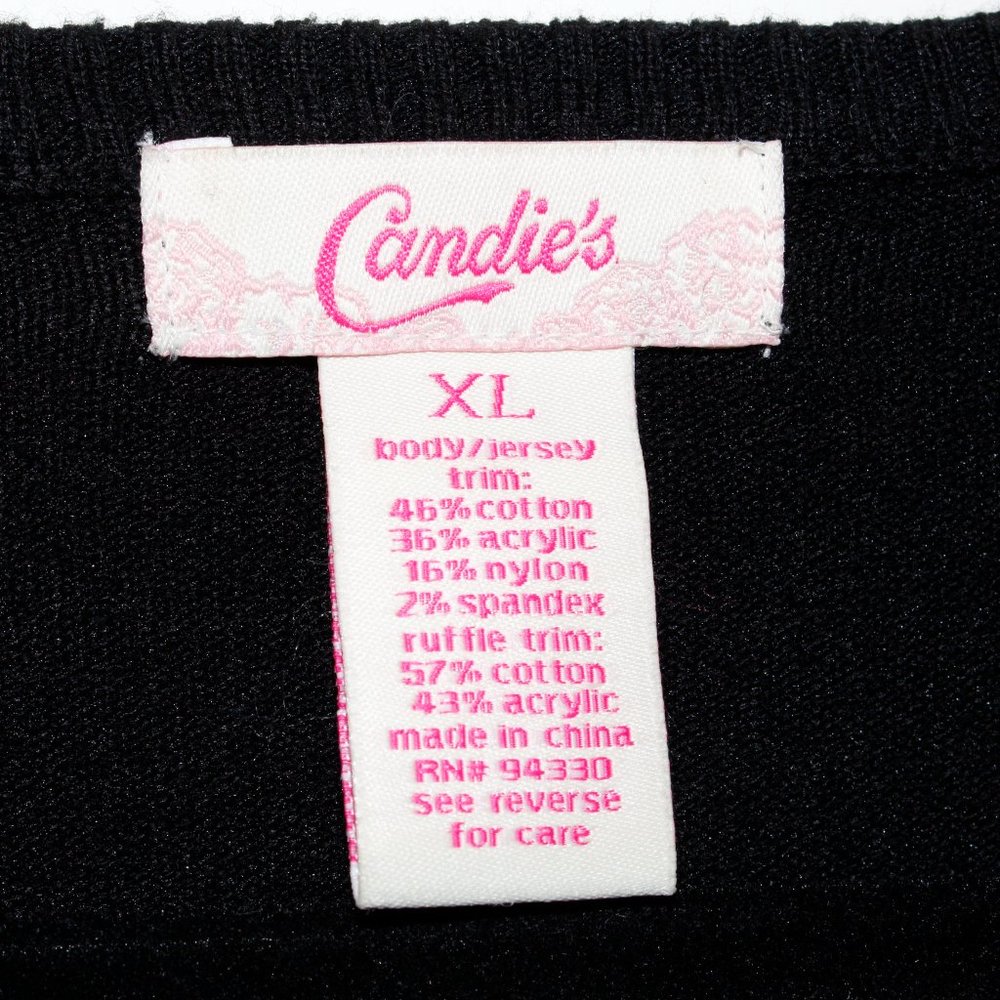 Candie's Vintage Y2K Ruffle Front Cardigan - Picture 5 of 16